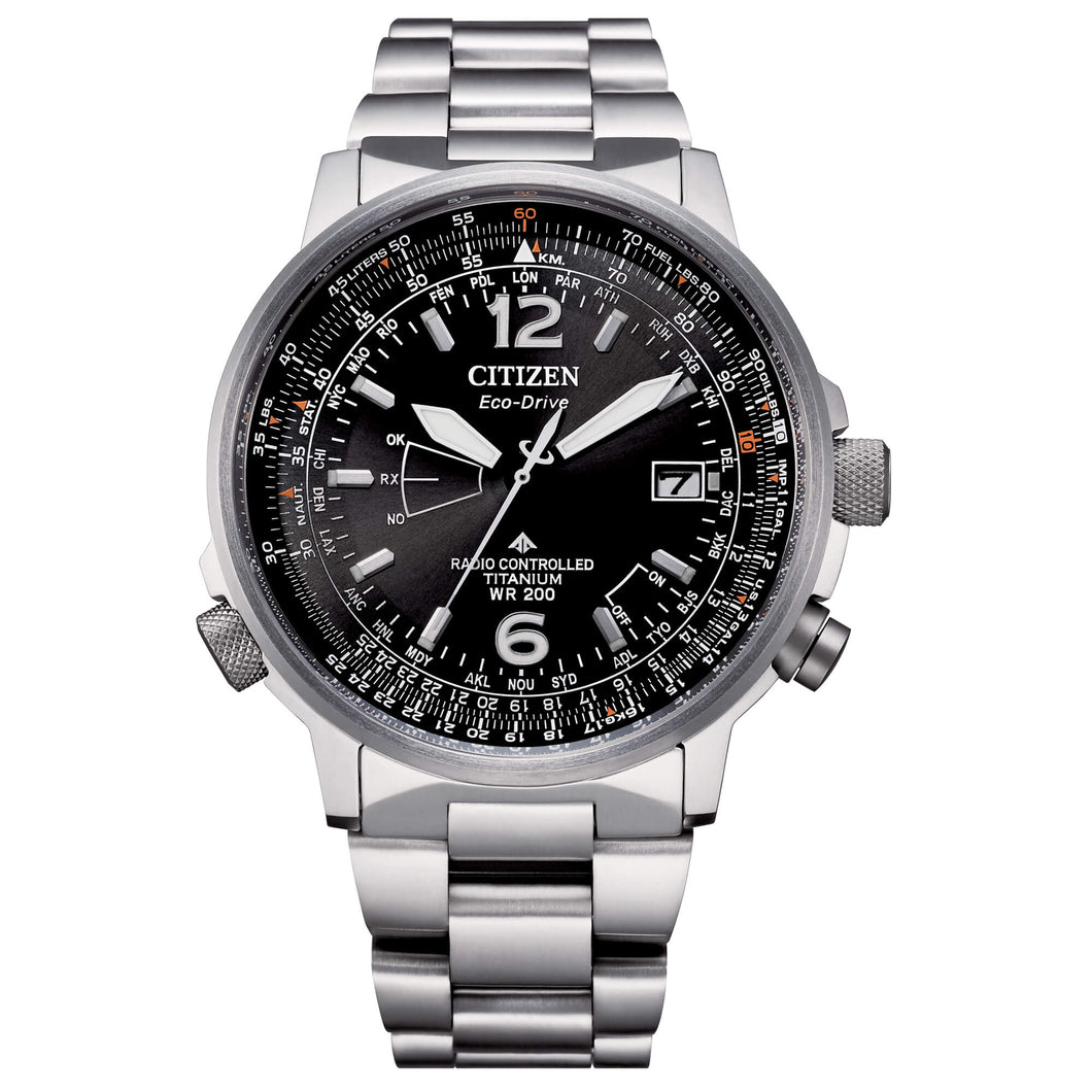 orologio multifunzione uomo Citizen Pilot - CB0230-81E