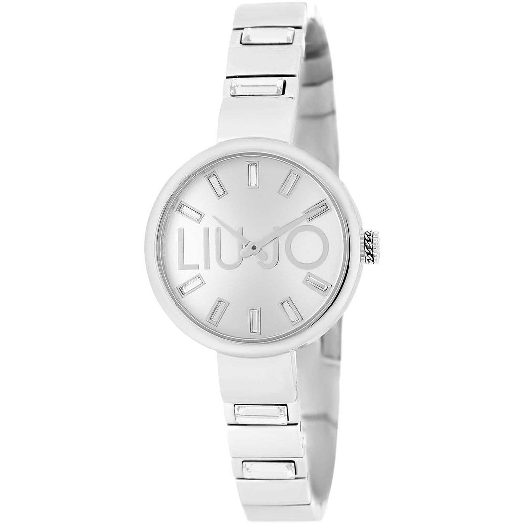 Orologio Donna Liu Jo Acciaio Quarzo Zirconi Bianchi TLJ2061